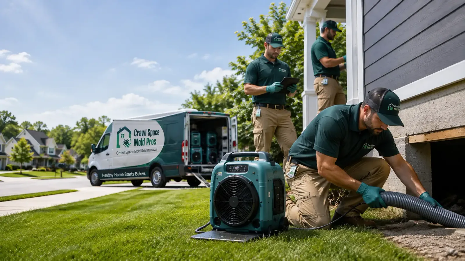 Crawl Space Mold Removal in Curlew, IA